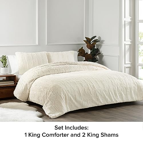 Full-Queen 3-Piece Faux Fur Comforter Set A83437