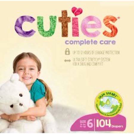 Size 6 Disposable Baby Diaper Case of 104 F447917