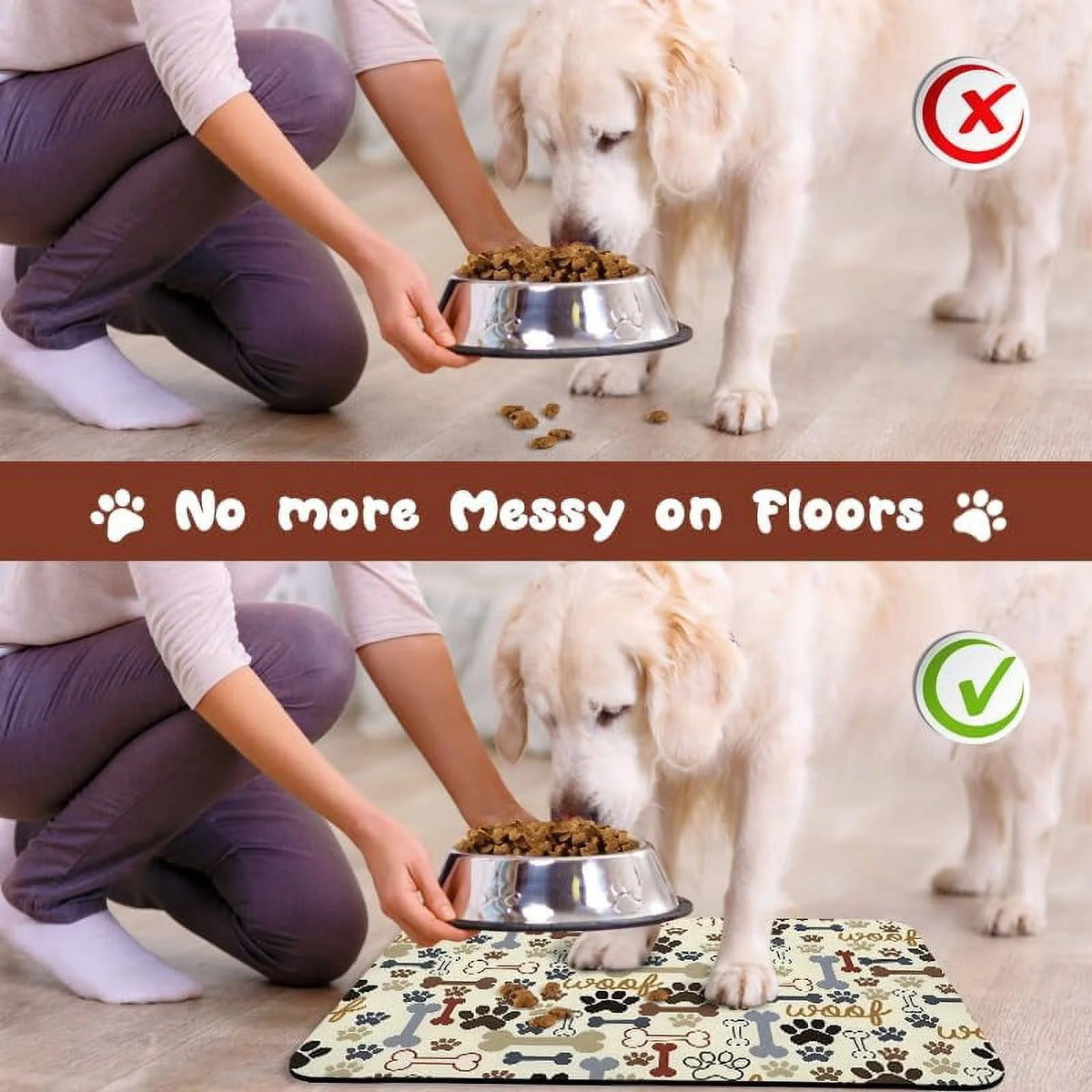 Waterproof Absorbent Dog Food Mat R9629
