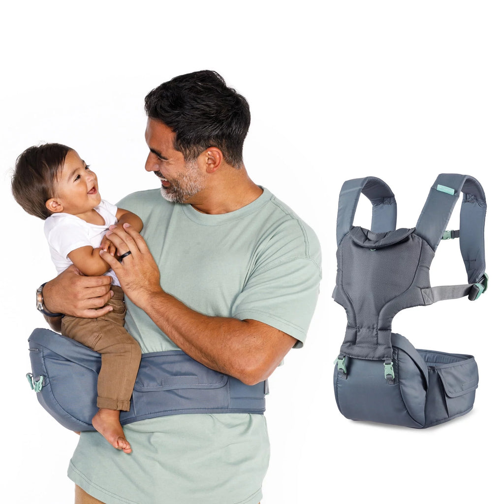 Gray 5-in-1 Hip Seat Baby Carrier W538