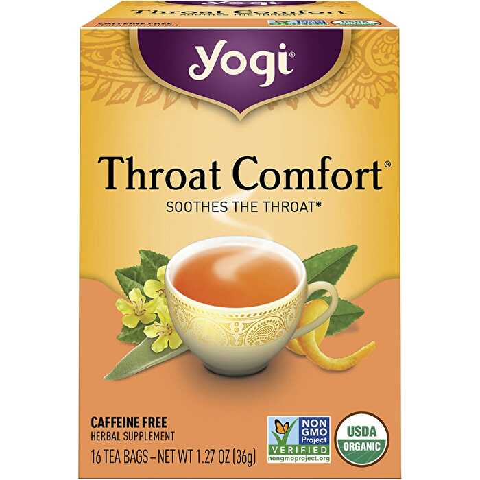Throat Comfort Herbal Tea Bags 16pk D6028