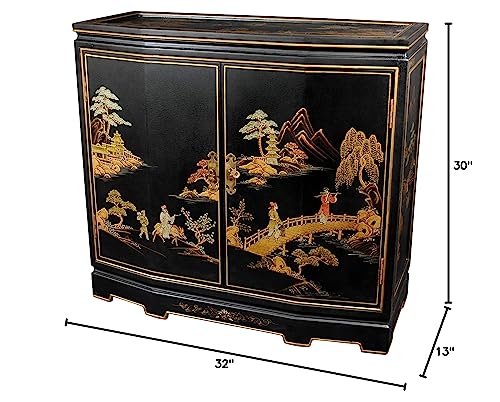 Red Slant Front Cabinet G201459