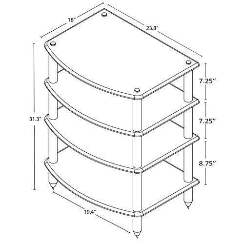 Five Shelf Audio Rack Y5827