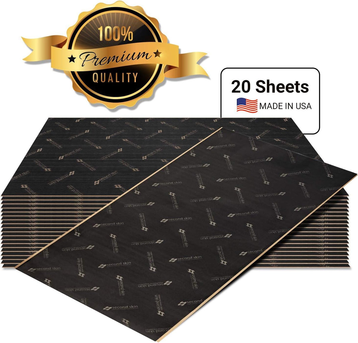 1mm Butyl Rubber Car Sound Deadening Material 10 Sq Ft 5 Sheets M776