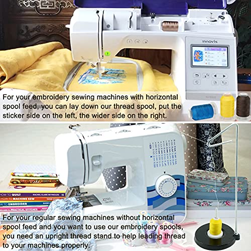 63 Spools Polyester Machine Embroidery Thread Kit 500M L397