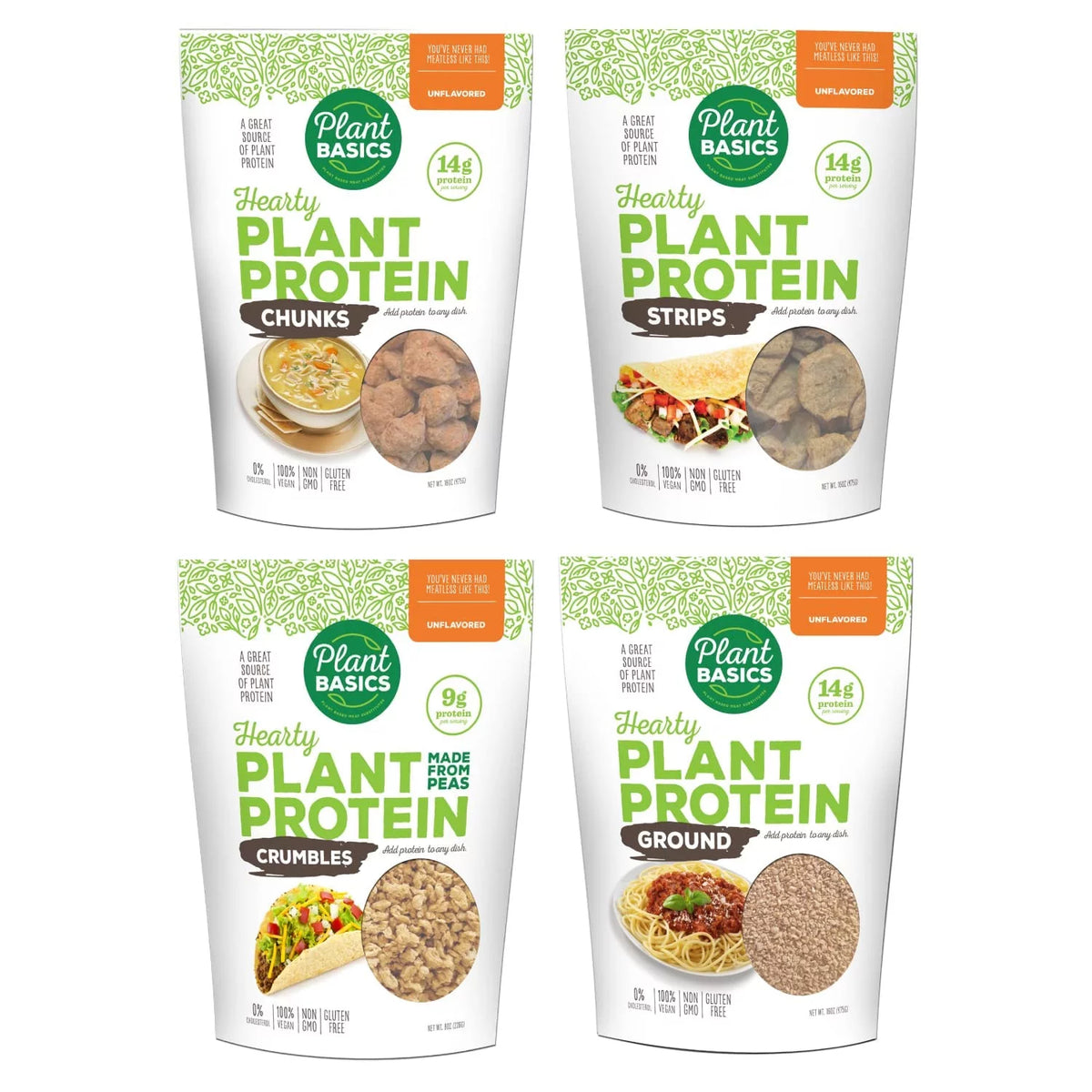 Hearty Plant Protein Variety Pack, 4 Bags B462568