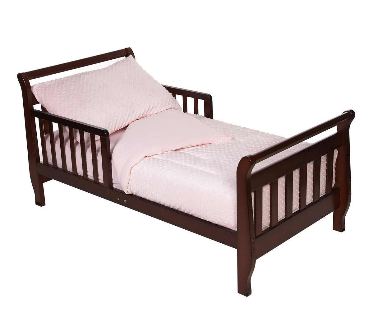 Pink 4-Piece Chenille Toddler Bedding Set Z2684