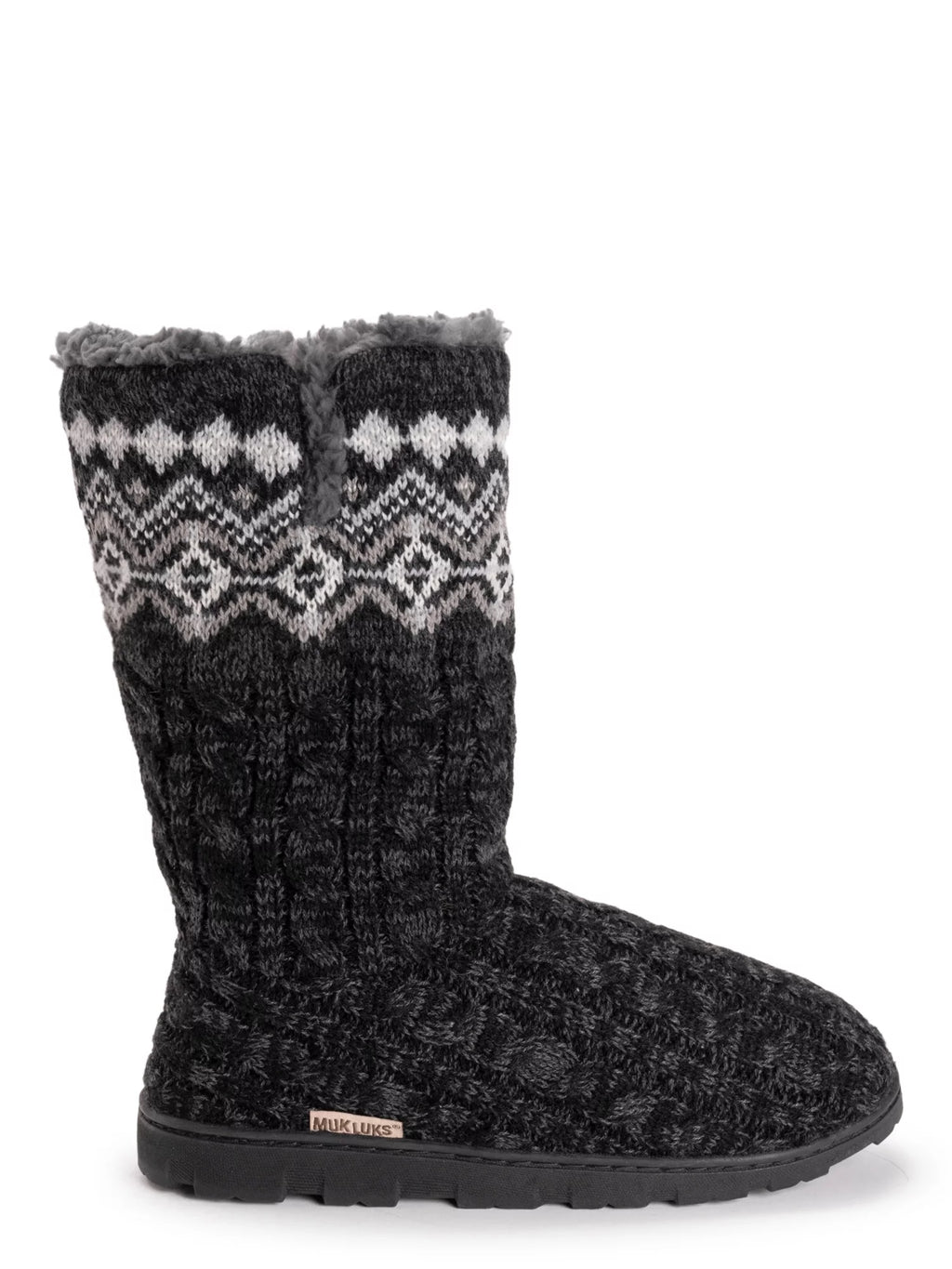 Tall Knit Foldover Slipper Boot R188