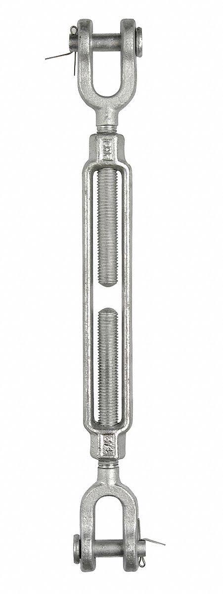 3/4 x 9 in Galvanized Jaw and Jaw Turnbuckle E494471