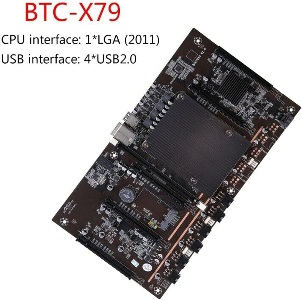 X79 LGA 2011 DDR3 Mining Motherboard with E5 2620 CPU N477