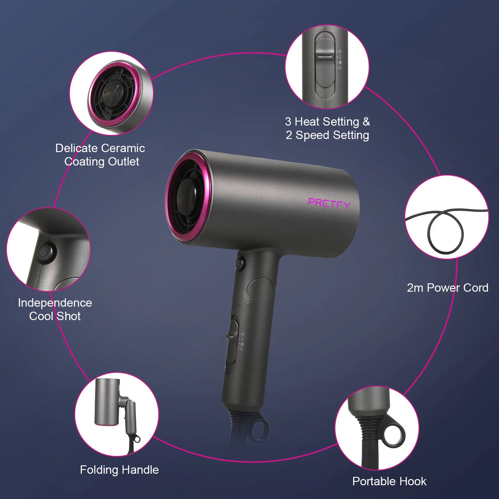 1800W Professional Ionic Hair Dryer V3677