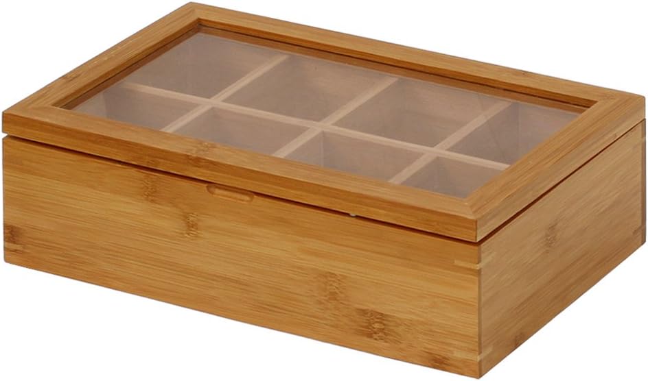 Natural Bamboo Tea Box 12 Inch D218821