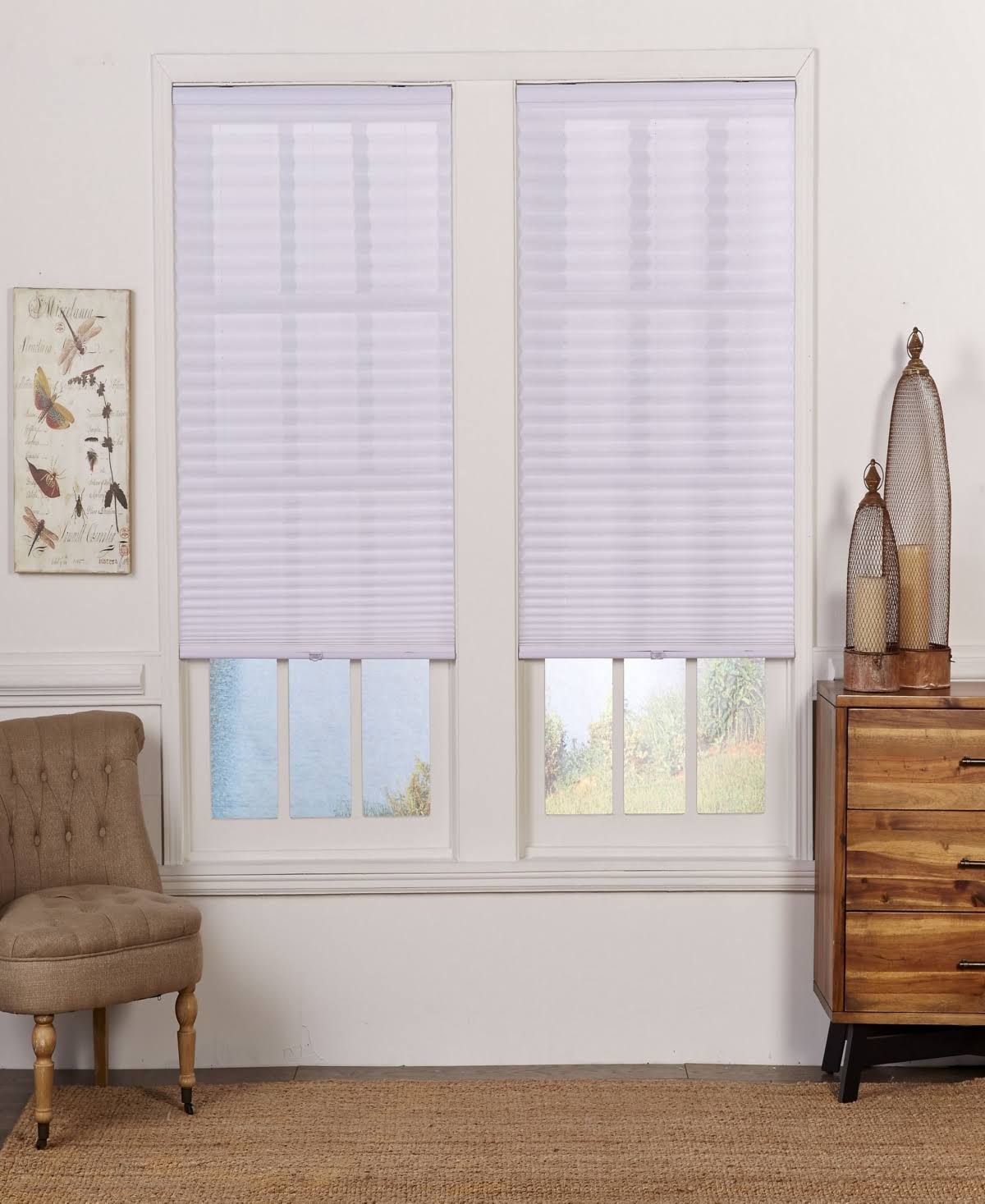 Cordless Light Filtering Pleated Shade 39.5X64 Camel K907