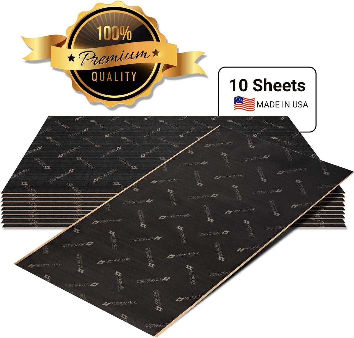 1mm Butyl Rubber Car Sound Deadening Material 10 Sq Ft 5 Sheets M776