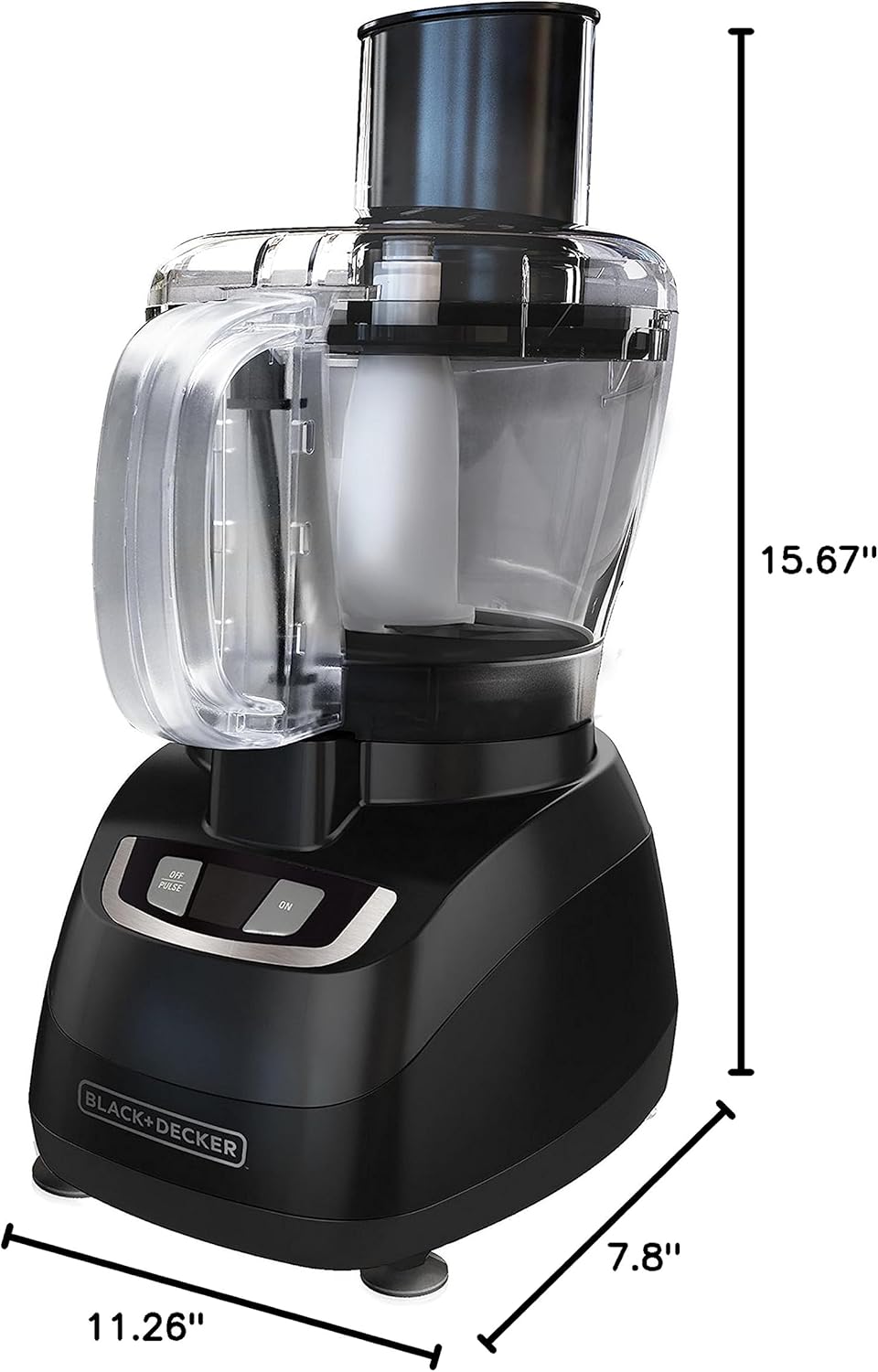 8-Cup Food Processor with Stainless Steel Blade, Black M7510