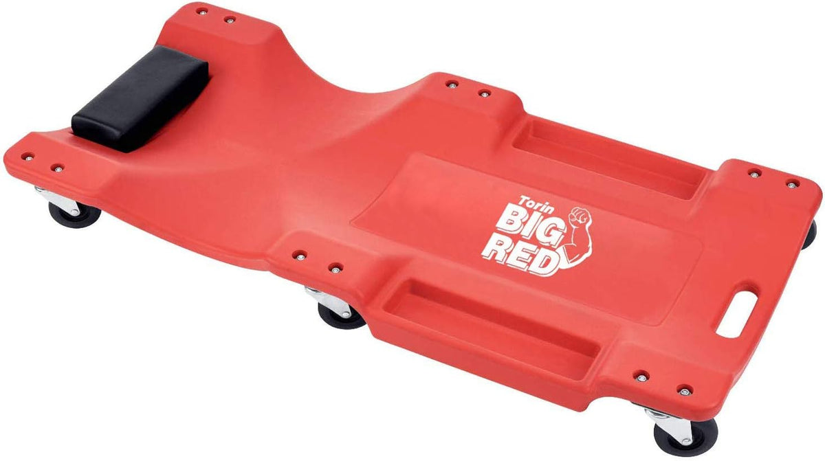 Rolling Garage Creeper with Padded Headrest and 6 Casters Q414924