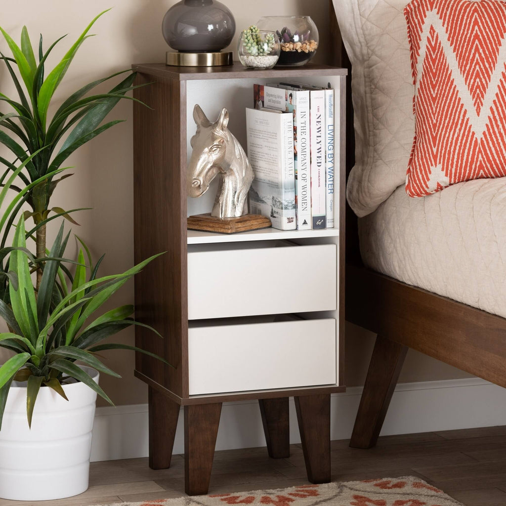 Modern 2-Drawer Bookcase G329
