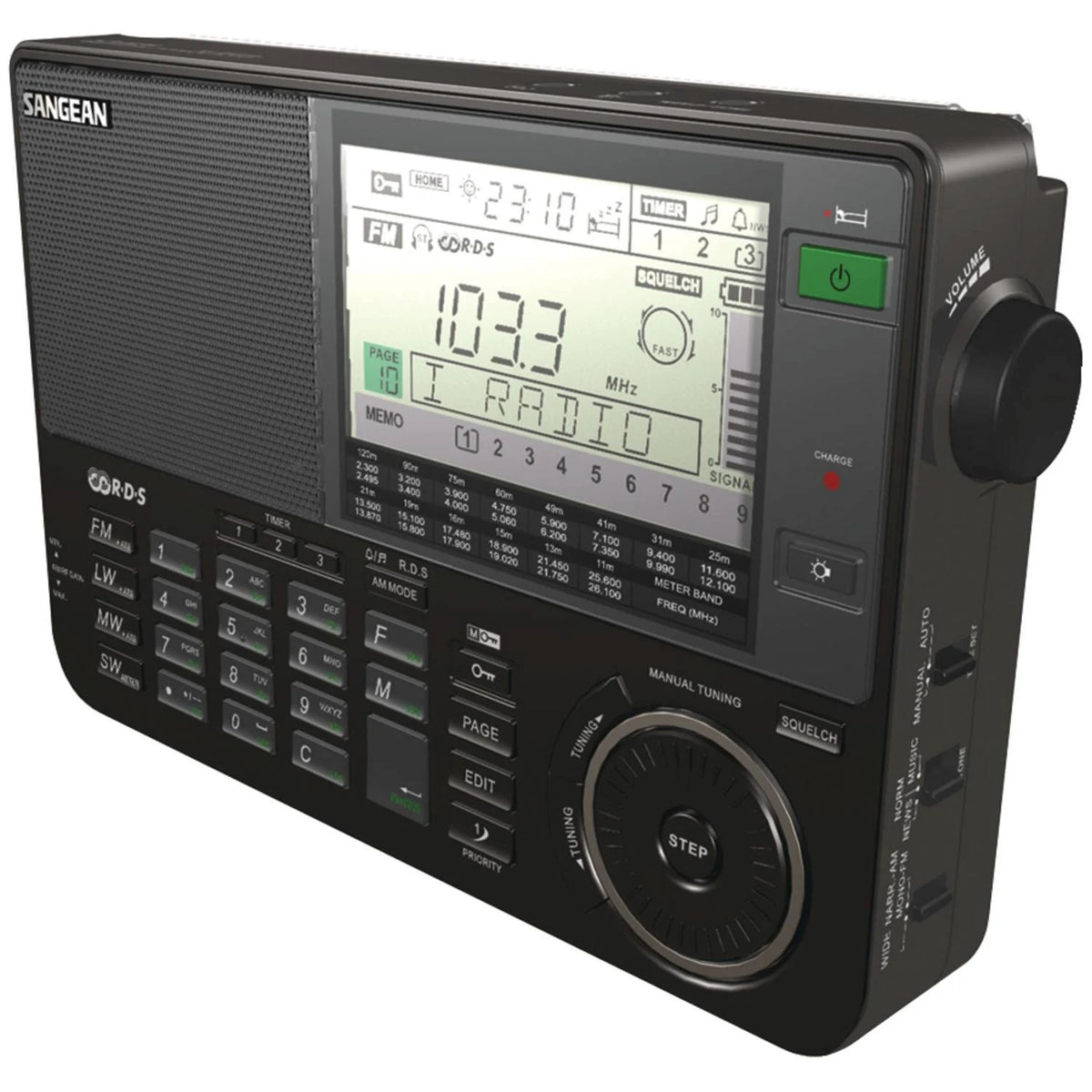 Black Portable Radio with Antenna C182715