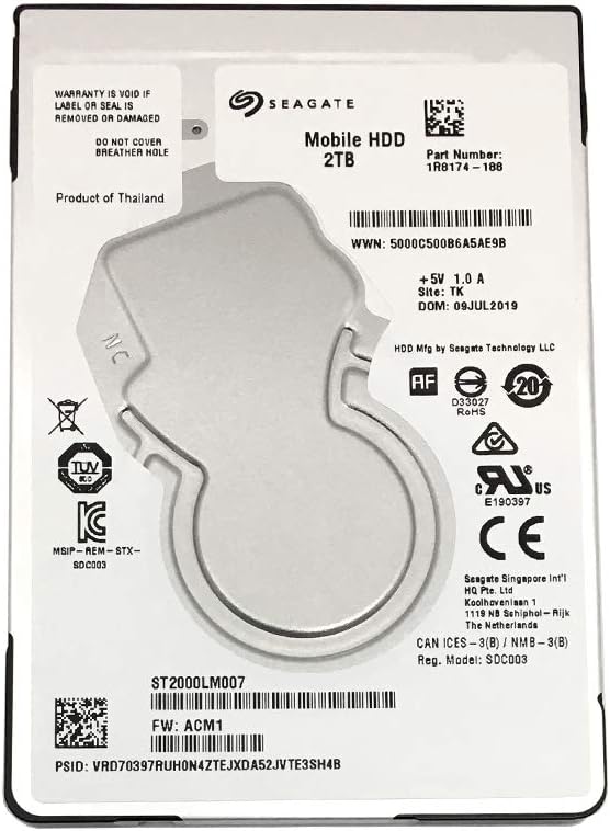 2TB 5400RPM 128MB Cache SATA 6Gb/s 2.5in Internal Hard Drive C475