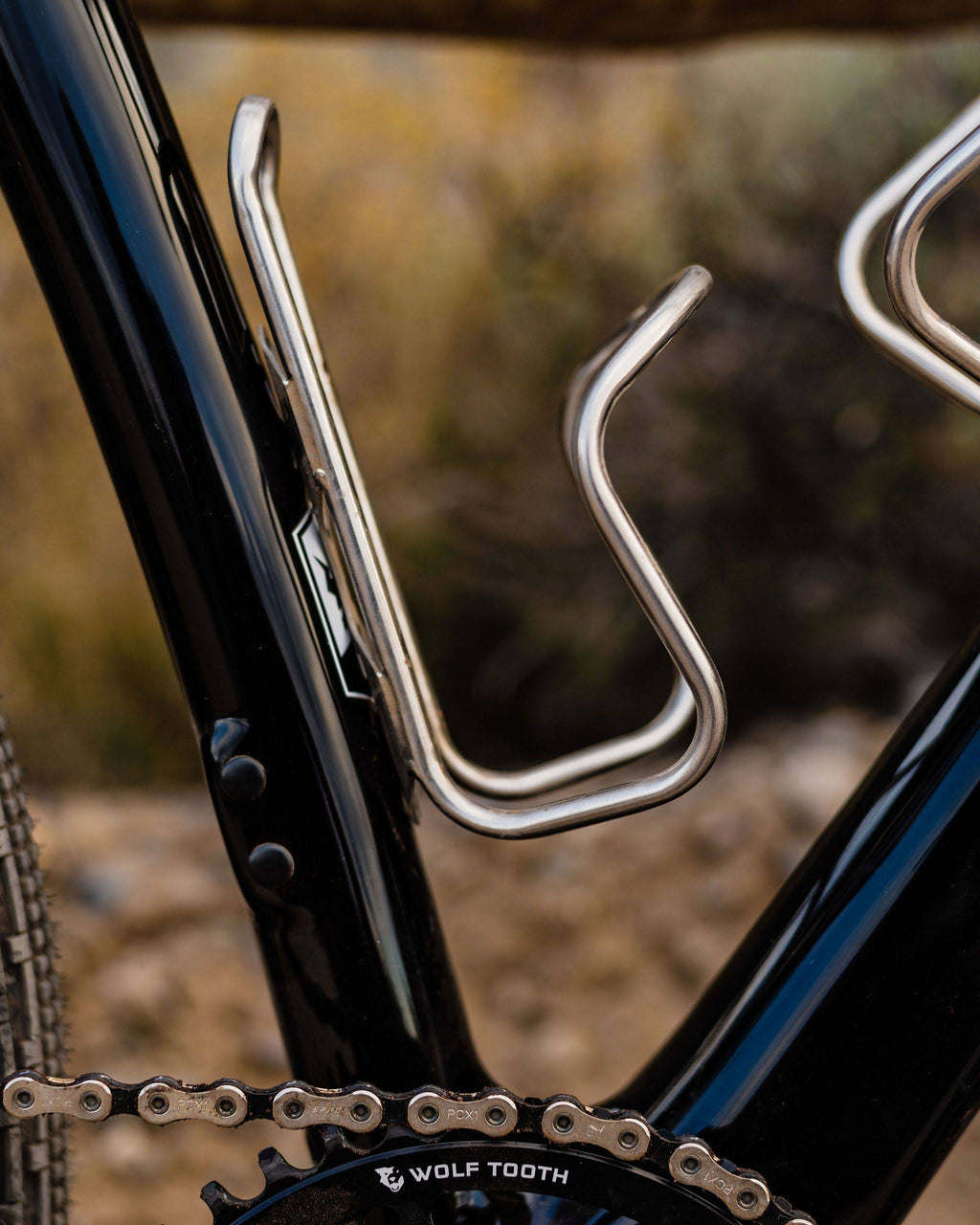 Titanium Silver Bottle Cage C140402