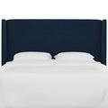 California King Velvet Wingback Headboard R117548