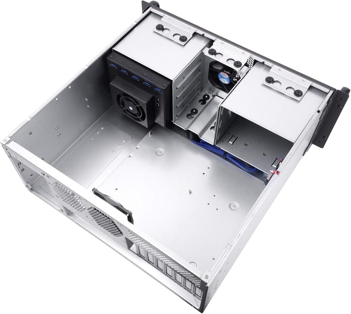 4U Rackmount Server Case with 5 x 3.5 Hot-Swappable Bay and 3 x 5.25 Bays O541