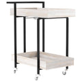 Serving Cart in Antique White/Black J405
