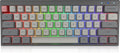 60% Mechanical Gaming Keyboard Hot Swappable RGB Backlit 61 Key Wireless Wired Programmable Black Q67984