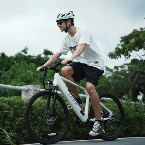 26" Electric Mountain Bike, 1000W Peak Motor, 375Wh Removable Battery, 7 Speed A222632
