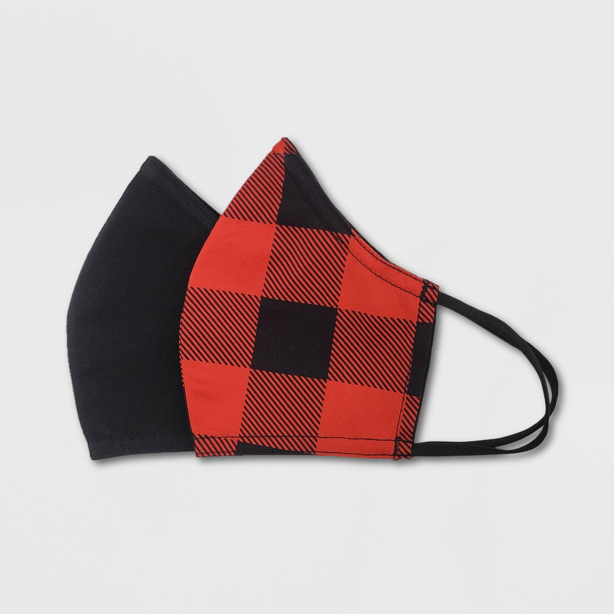 2pk Plaid Cloth Face Masks F171