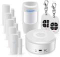 WiFi Alarm System 9 Pieces-Kit Wireless D7054