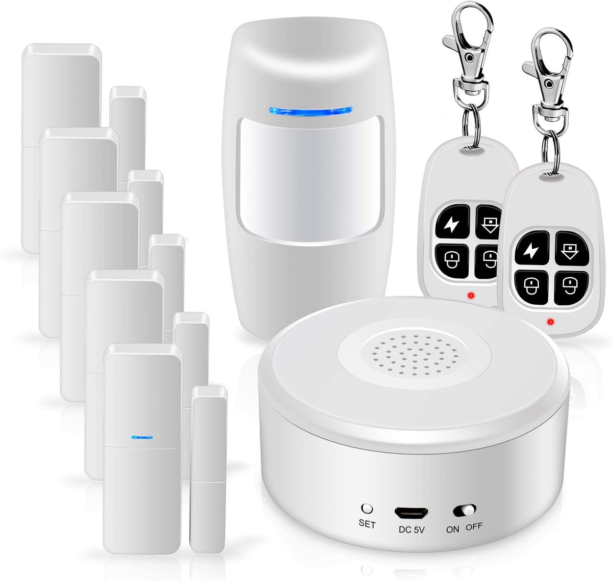 WiFi Alarm System 9 Pieces-Kit Wireless D7054