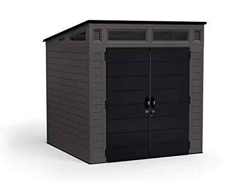 200 cu. ft. Peppercorn Resin Plastic Outdoor Storage Shed O5053