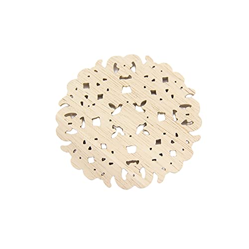 Wood Carved Onlay Applique Unpainted Frame Door Decor Furniture Applique (3.9 Inch) O7192
