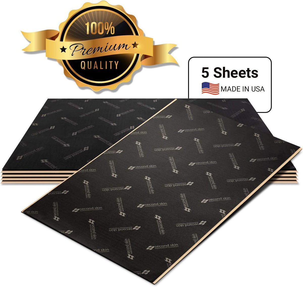 1mm Butyl Rubber Car Sound Deadening Material 10 Sq Ft 5 Sheets M776