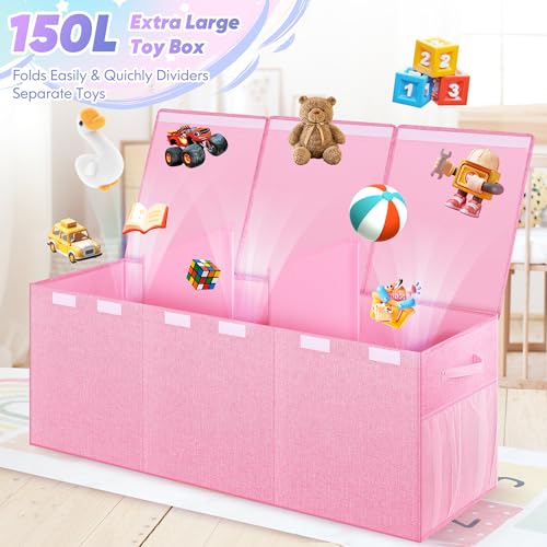 Extra Large Collapsible Toy Chest, Gray M781362
