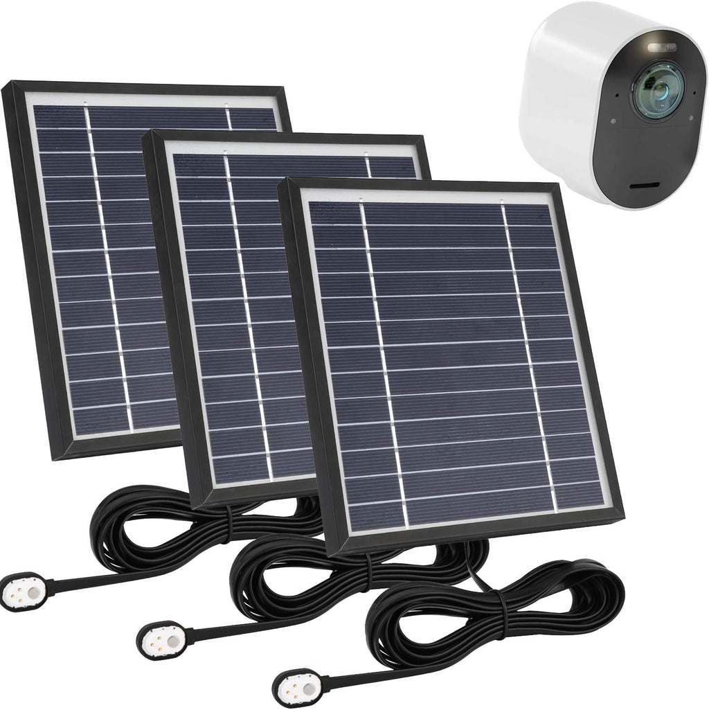3 Pack Solar Panel Charge with 11.5ft Waterproof Magnetic Power Cable U291285