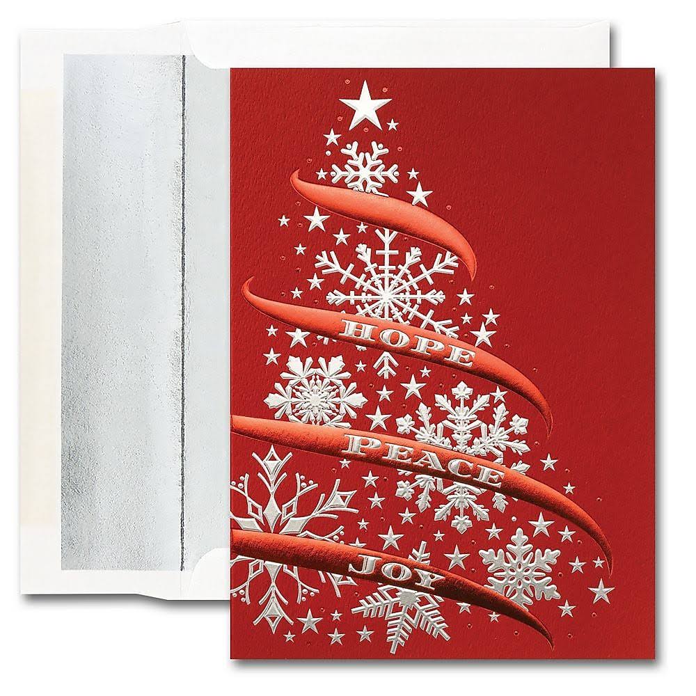 Blank Holiday Christmas Card Set 25/Pack B497