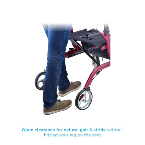 Blue Upright Rollator Walker with Forearm Platform B188503