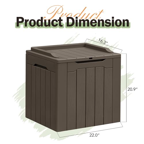 31 Gallon Black Outdoor Storage Box Q819