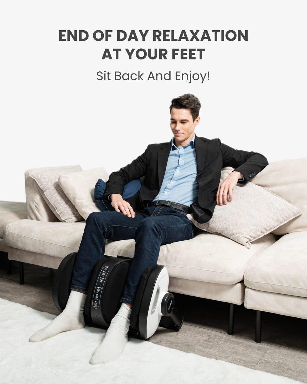 Shiatsu Foot and Calf Massager with Heat and Remote D97157