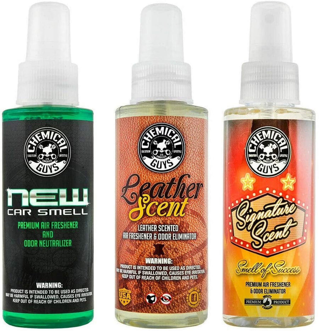 New Car Scent, Leather Scent & Signature Stripper Scent Air Freshener Kit (3) 4 oz. Bottles L36153