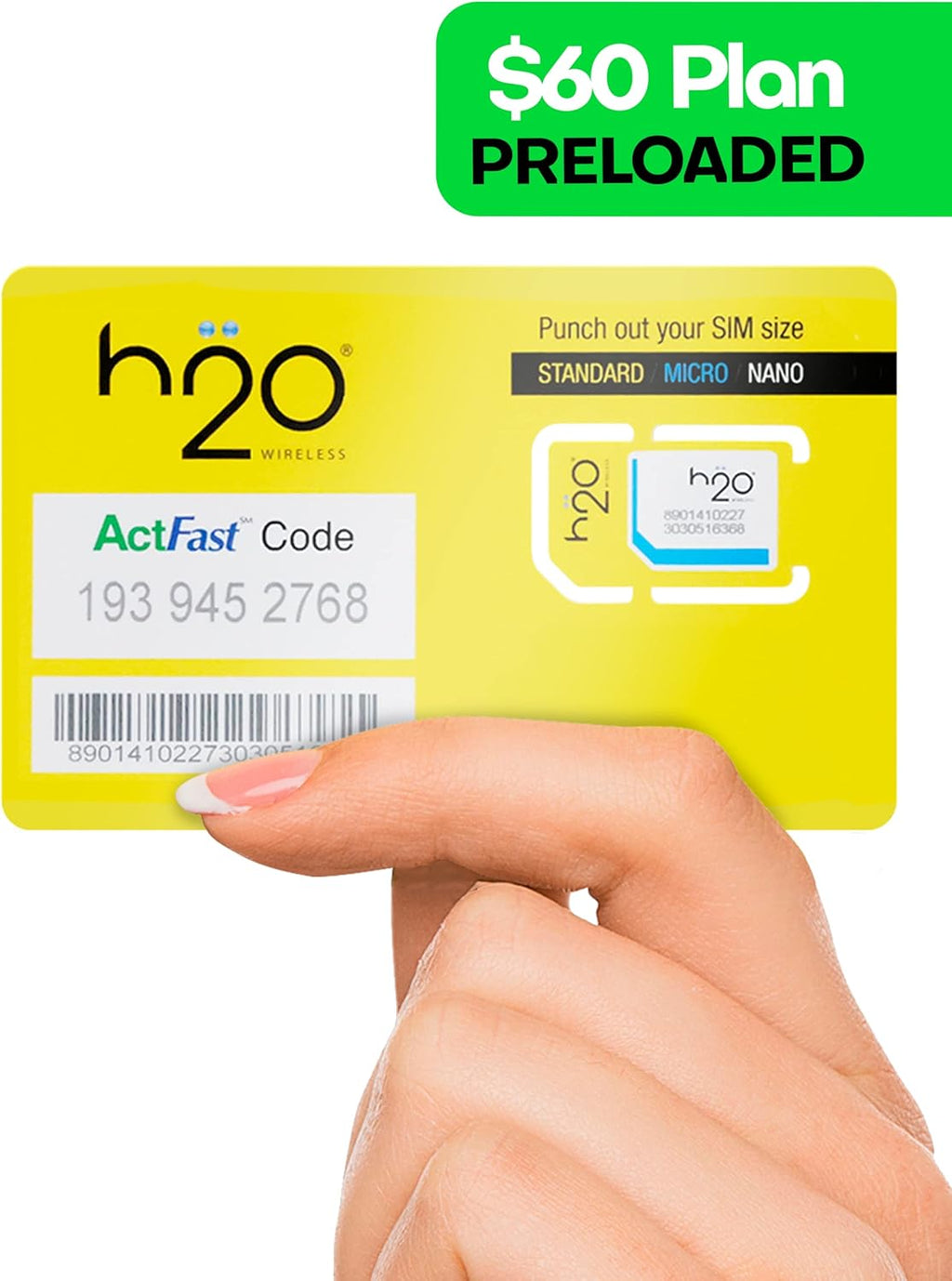 SIM Card with Unlimited 4G LTE/5G Data Coverage with Hotspot, International Talk & Text (120-Day Plan) Q7880