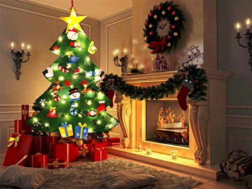 Felt Christmas Tree 26Pcs 3.2ft Wall Hanging T43673