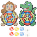 2 Sets Kids Dart Board Game Sticky Balls Cartoon D64670