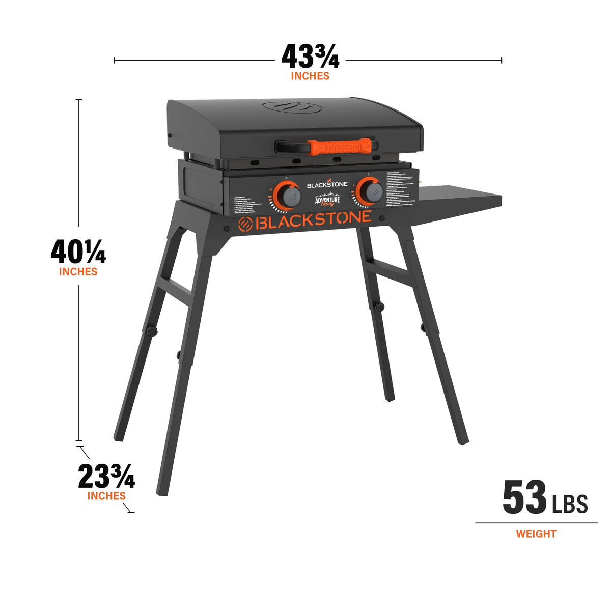 22 Propane Griddle with Stand and Adapter Hose V9393
