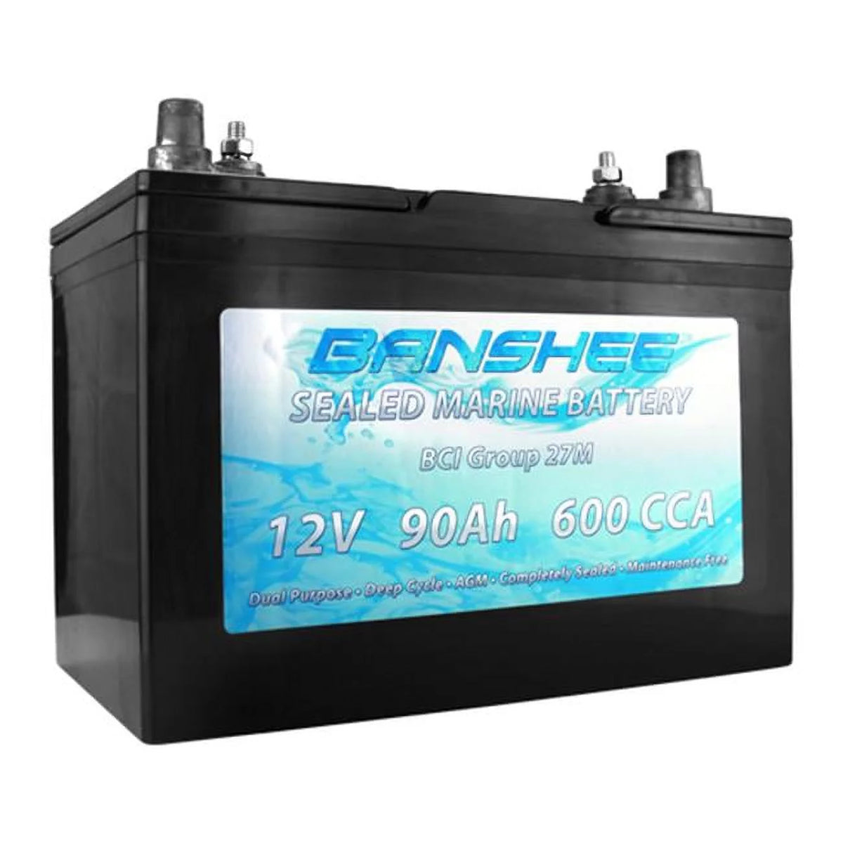 Group 27 Sealed AGM Deep Cycle Marine Battery M596433