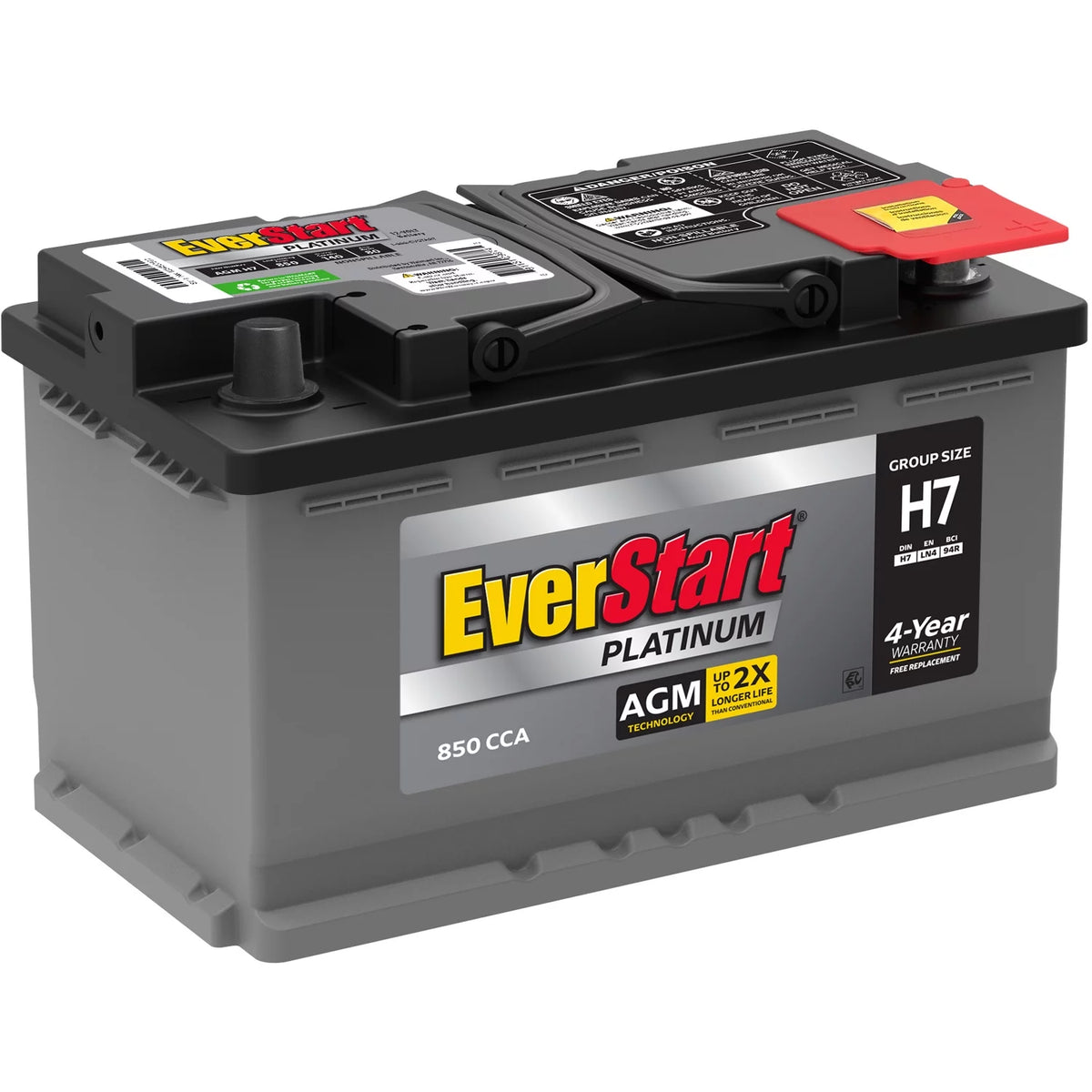 AGM Automotive Battery Group Size H7 12 Volt 800 CCA Q736