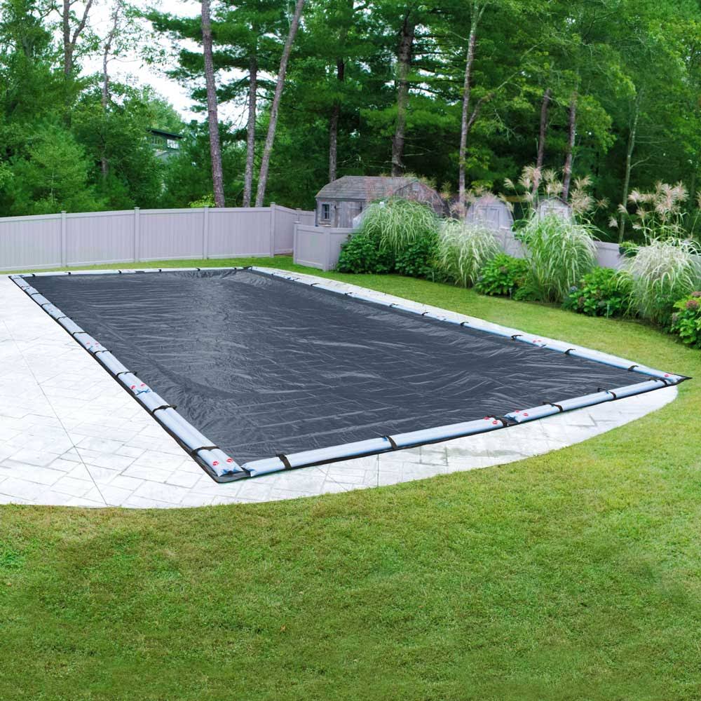 Blue/Black Rectangular Winter Pool Cover O83938