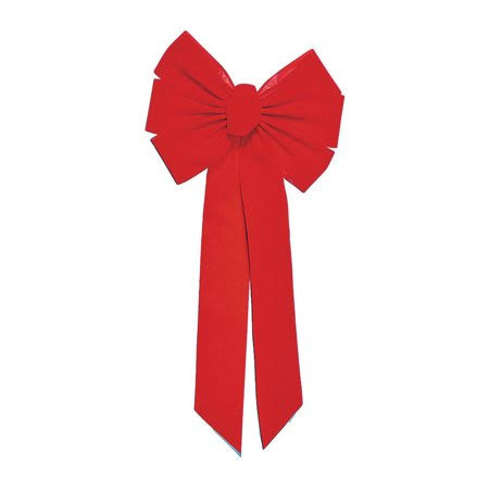 Red Velvet Bow, 12 in, Case of 36 K401